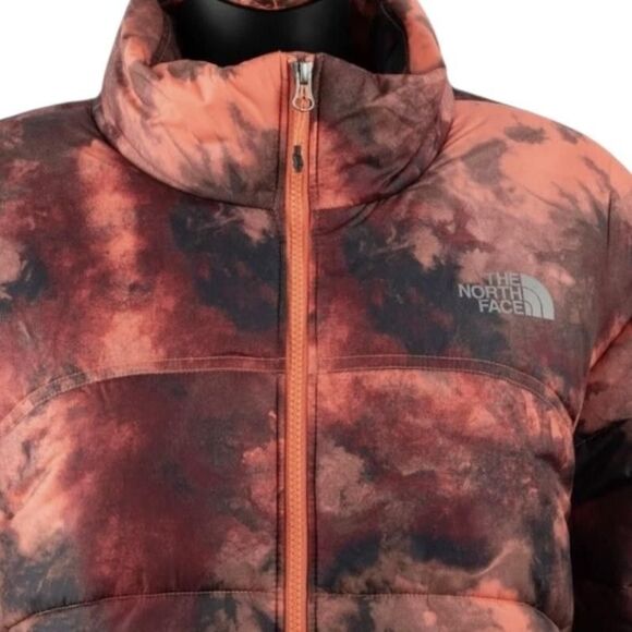 The North Face Jacket Womens 2XL Coral Black Relaxed Fit Puffer Zip NF0A7WU8 - Picture 11 of 13